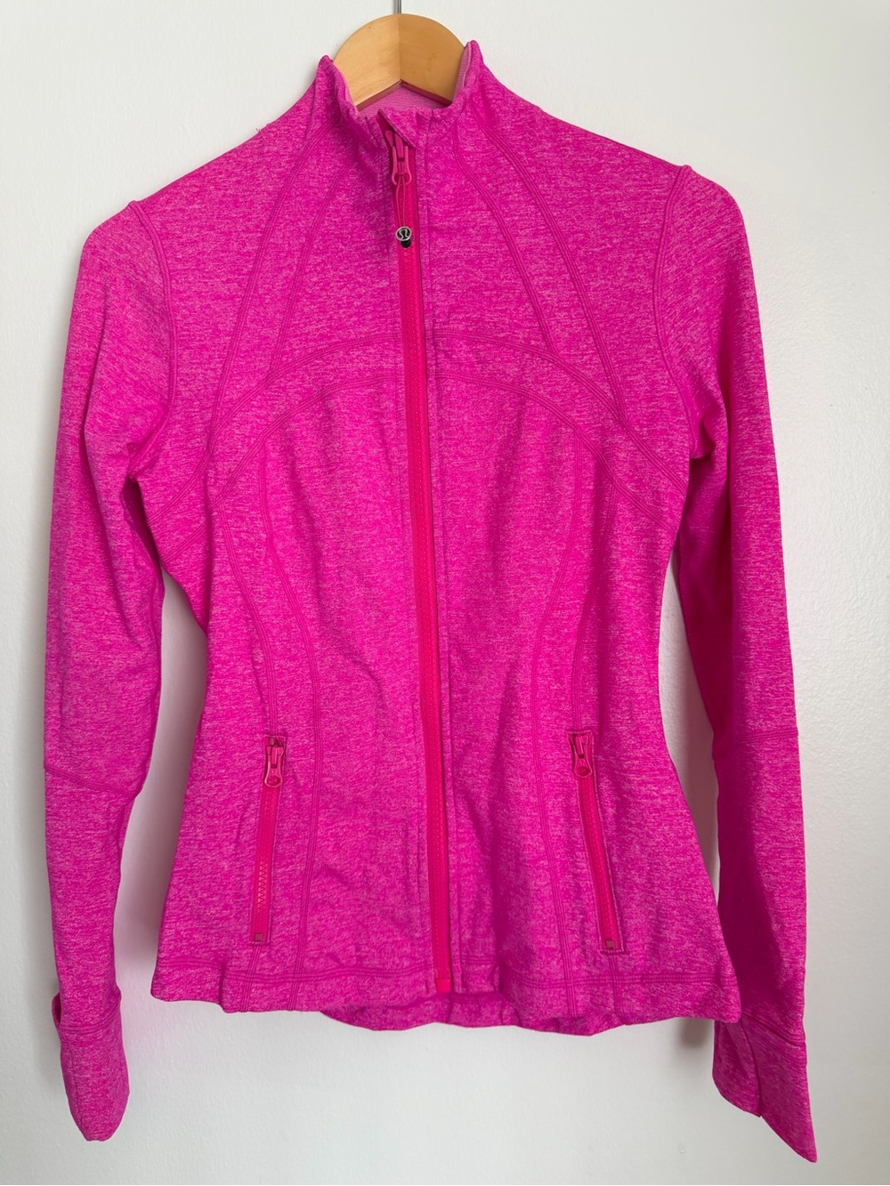 Lululemon Define Performance Jacket Women Size 6 Full Zip Hot Pink